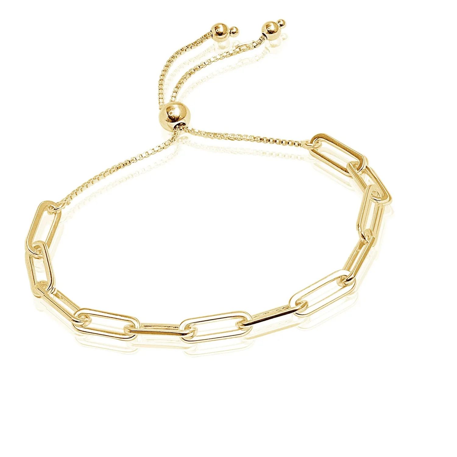 Authentic The Golden Thread Of Destiny Italian Solid Slider Chain