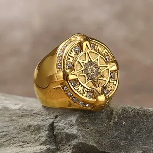 Authentic The Celestial Compass A Gold- Plated Talisman Of Direction And Clarity