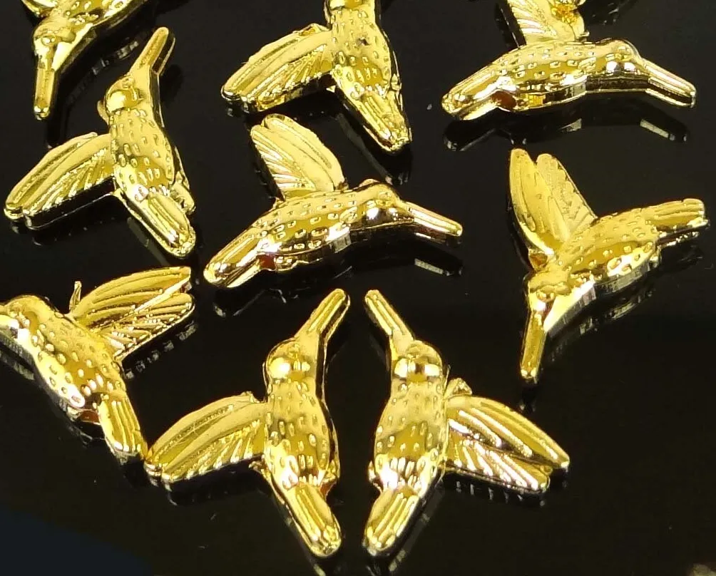 Authentic Golden Hummingbird Flight Talismans Of Ten