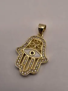 Celestial Hamsa Gold Plated Guardian Of Light