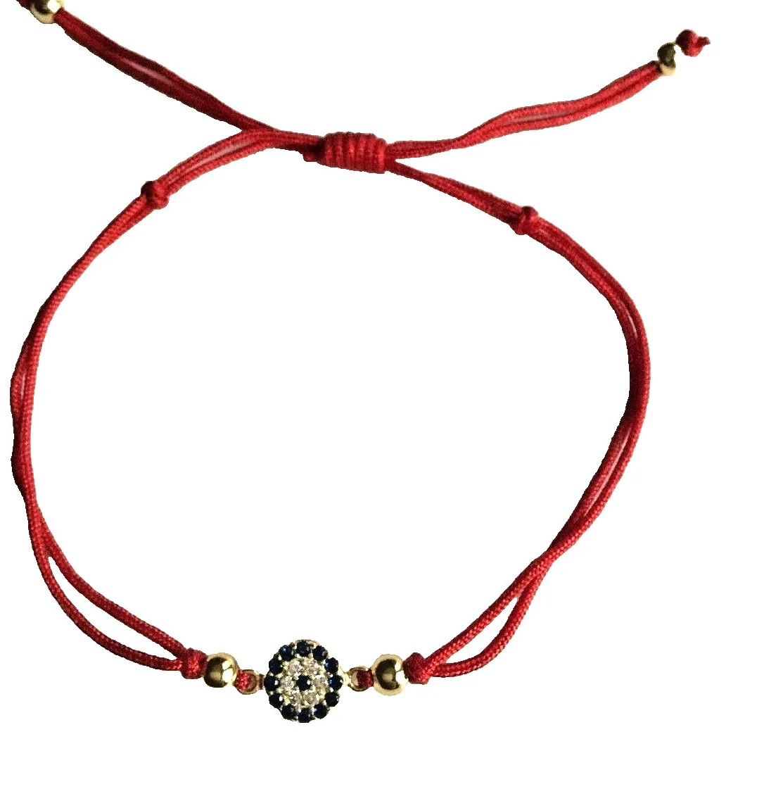 Authentic The Crimson Shield Sacred Evil Eye Gold- Plated Talisman Bracelet