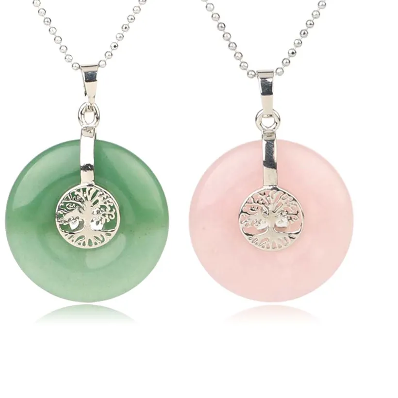 Authentic Eternal Tree Of Life Pendant Crystal Hollow Wisdom & Reiki Energy