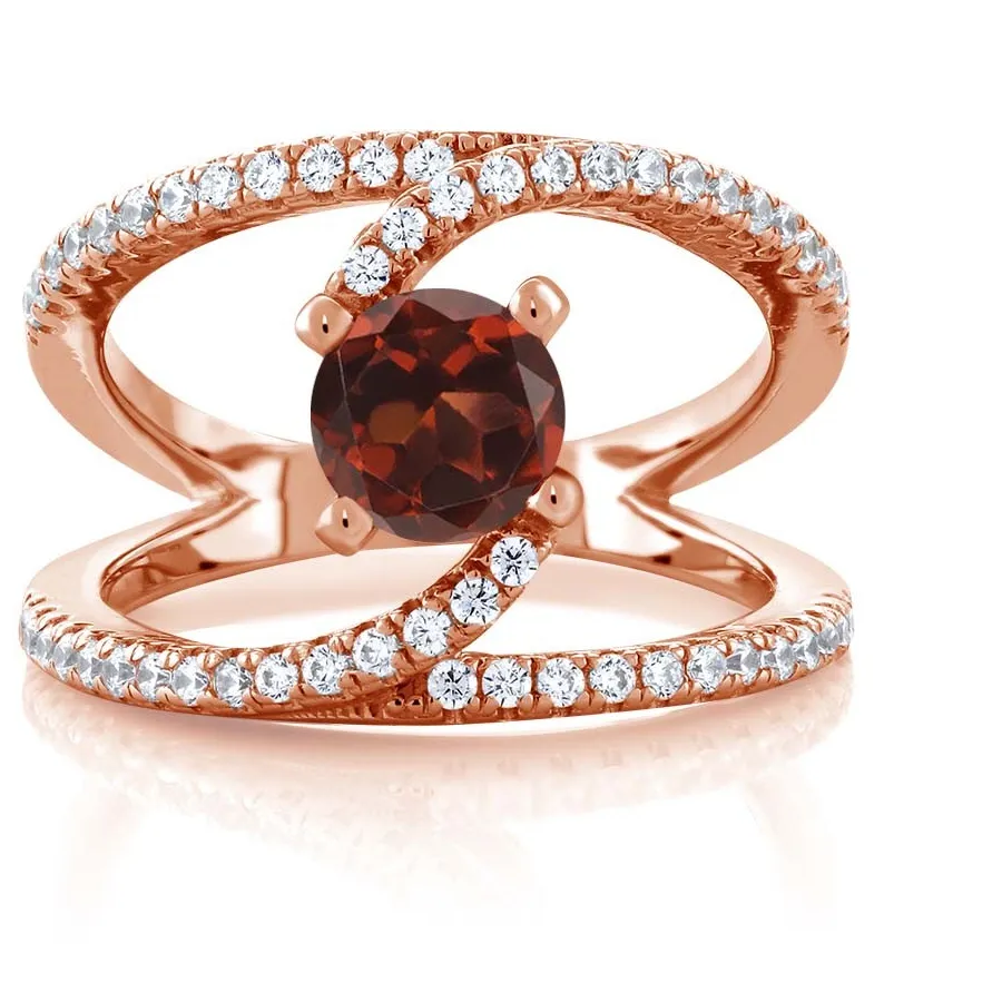 Authentic The Crimson Vortex Garnet Talisman in Rose Gold
