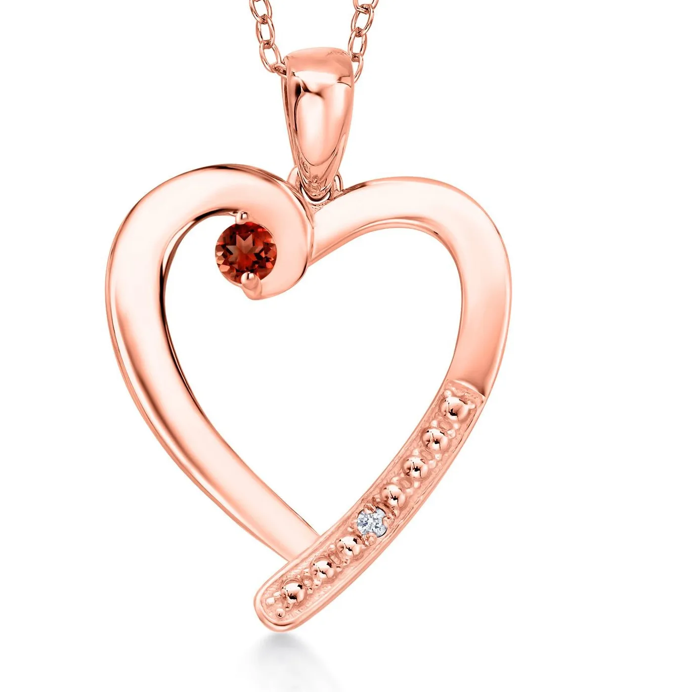 Authentic The Crimson Ember Heart: Garnet Amulet of Vitality