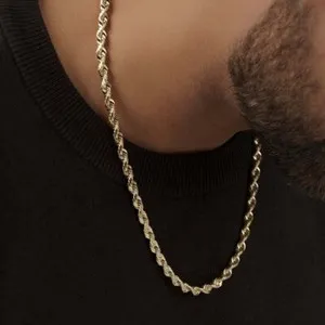 Authentic The Eternal Weaver Gold- Plated Sterling Silver Rope Chain
