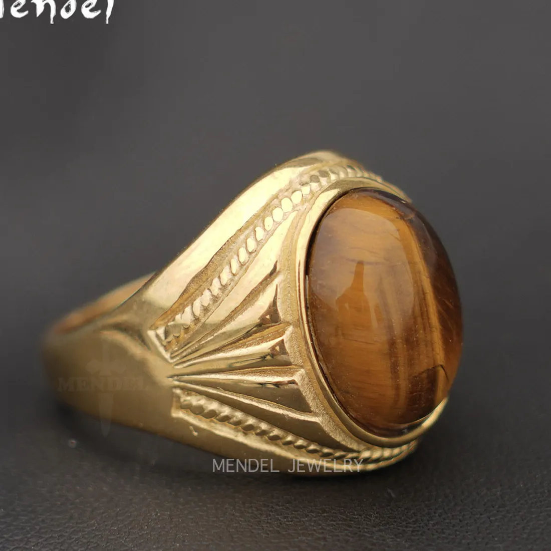 Authentic The Gilded Eye of Courage: Tiger Eye Solstice Band