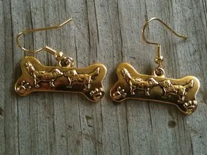 Authentic Dogs Of The Sacred Path Bone Earrings Of Protection And Guidance