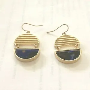 Authentic Unlock the Whispers of the Cosmos: Tortoise Shell Geometric Gold Plated Earrings