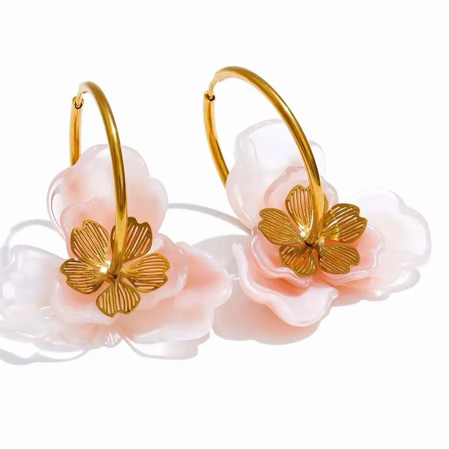 Authentic Golden Blossom Resonance Hoops