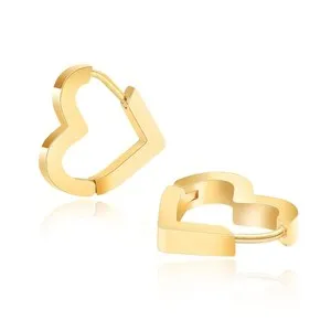 Authentic Radiant Heart of Eternal Gold Studs
