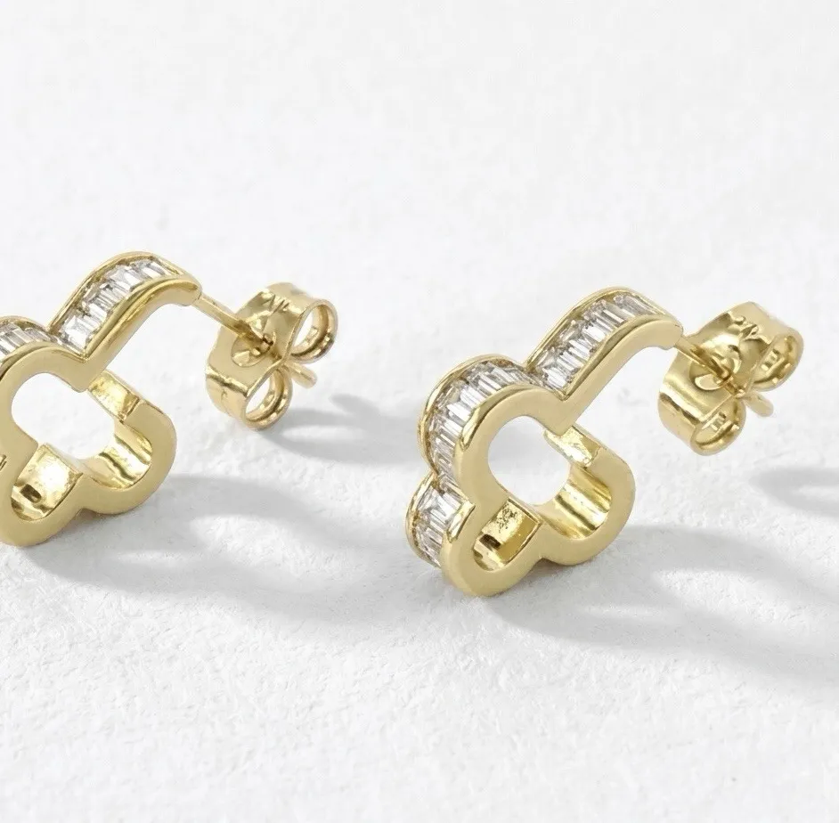 Authentic Radiant Clover Studs of Fortunate Light