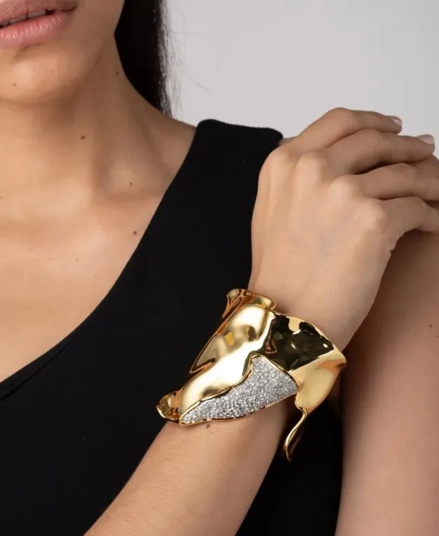 Authentic The Solanales Gilded Folded Cuff Of Radiant Illumination