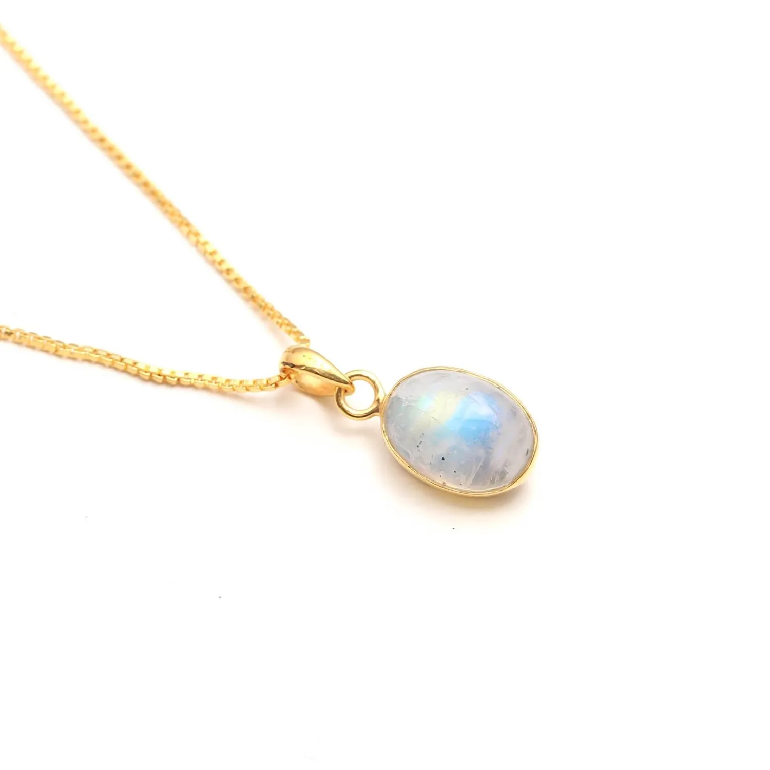 Authentic Lunar Harmony - Moonstone Oval Pendant