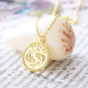 Authentic Celestial Alignment Zodiac Coin - 18K Gold Plated Astral Talisman