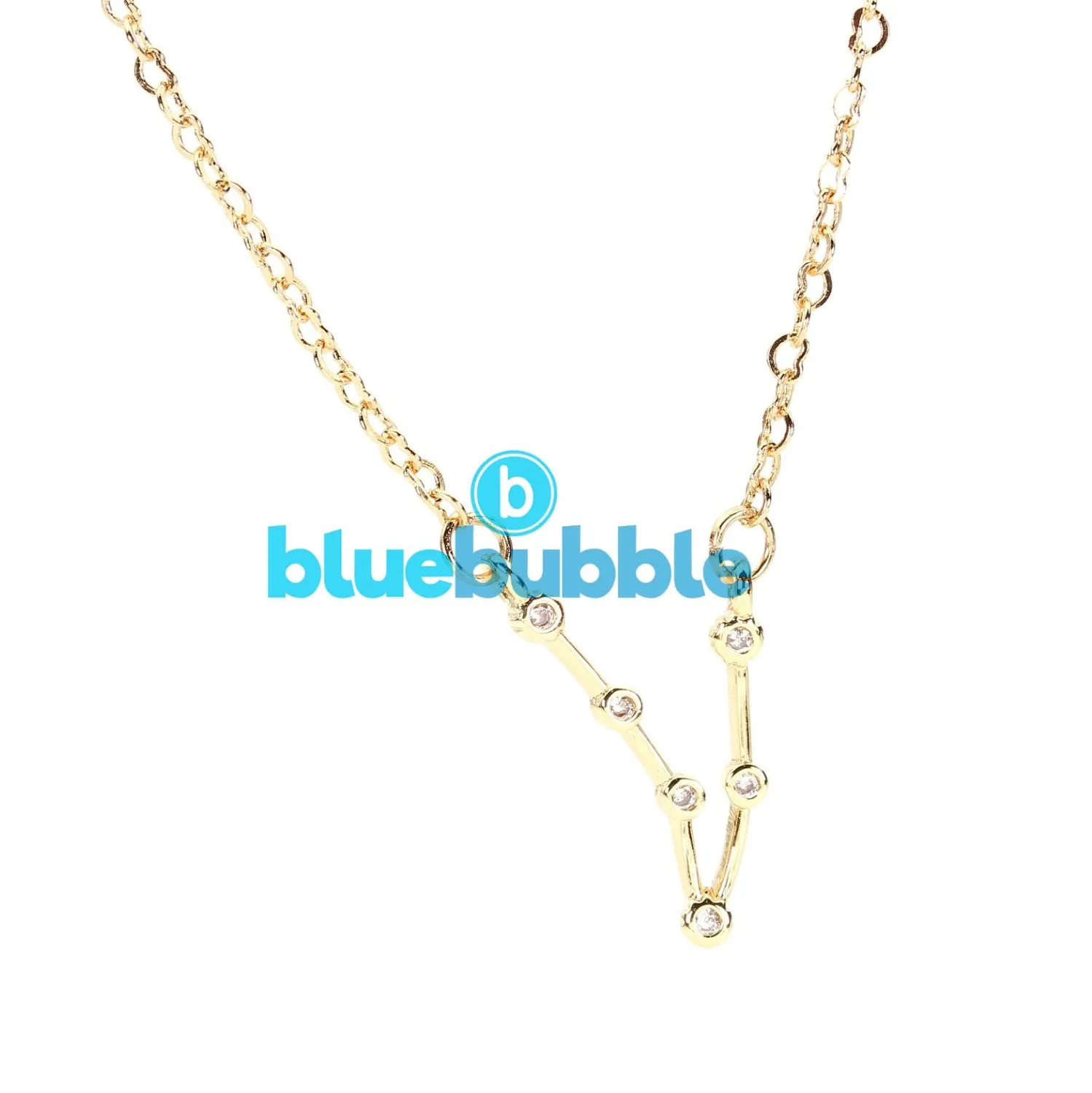 Authentic bluebubble ZODIAC Star Sign Constellation CZ Crystal Charm Necklace on Gift Card