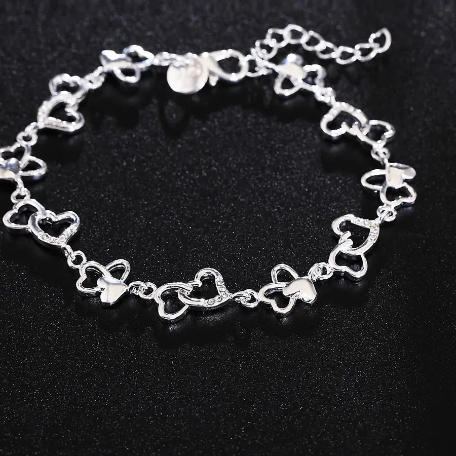 Authentic The Enchanted Heart's Embrace A Sterling Silver Love