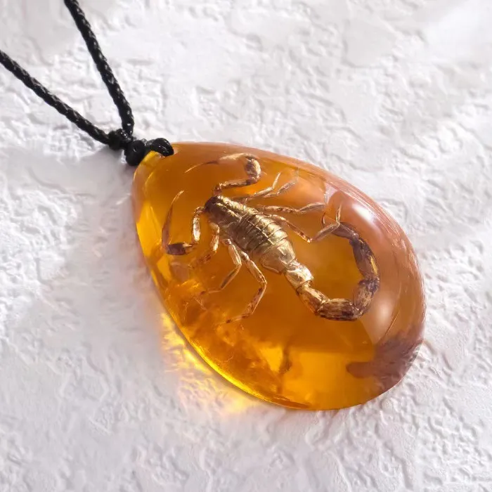 Authentic The Golden Scorpion's Embrace A Talisman Of Transformation And Power