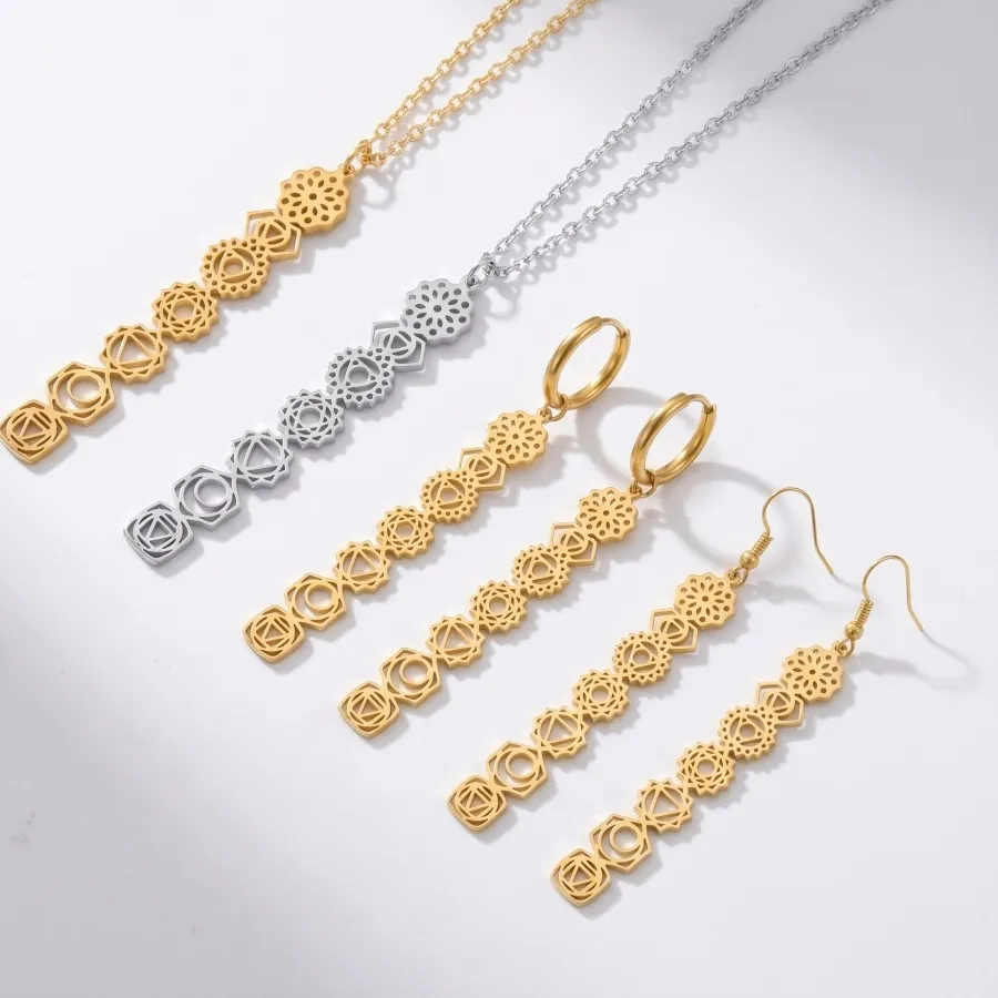 Authentic The Celestial Lattice Gold- Plated Long Pendant