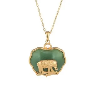 Authentic The Sacred Guardian Of Abundance Jade Elephant Amulet