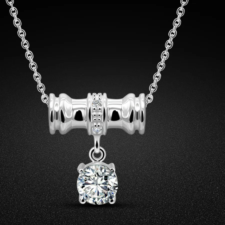 Authentic The Verdant Conduit Sterling And Zircon Bamboo Talisman