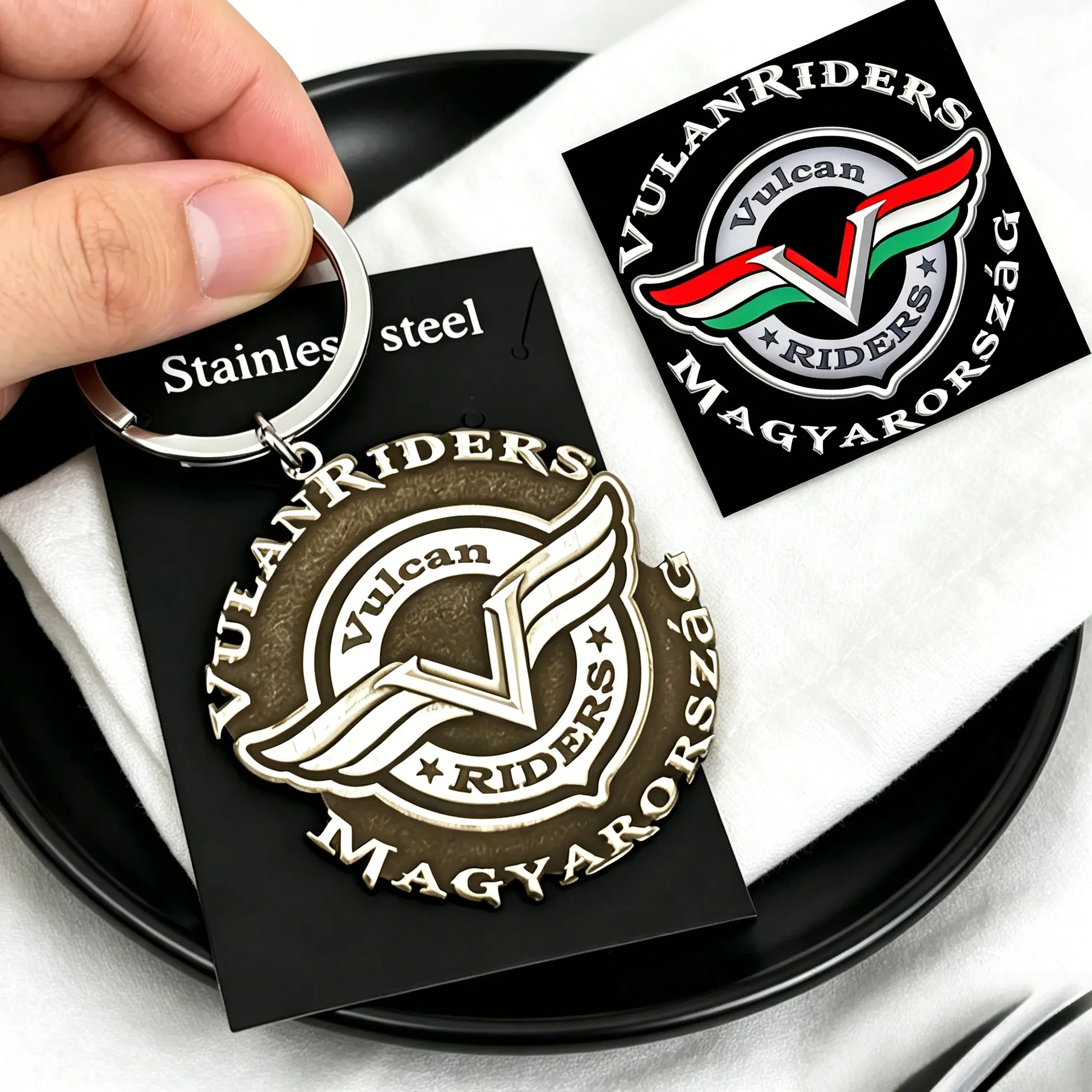 Authentic Celestial Rider’s Emblem Keychain – Sacred Steel Guardian