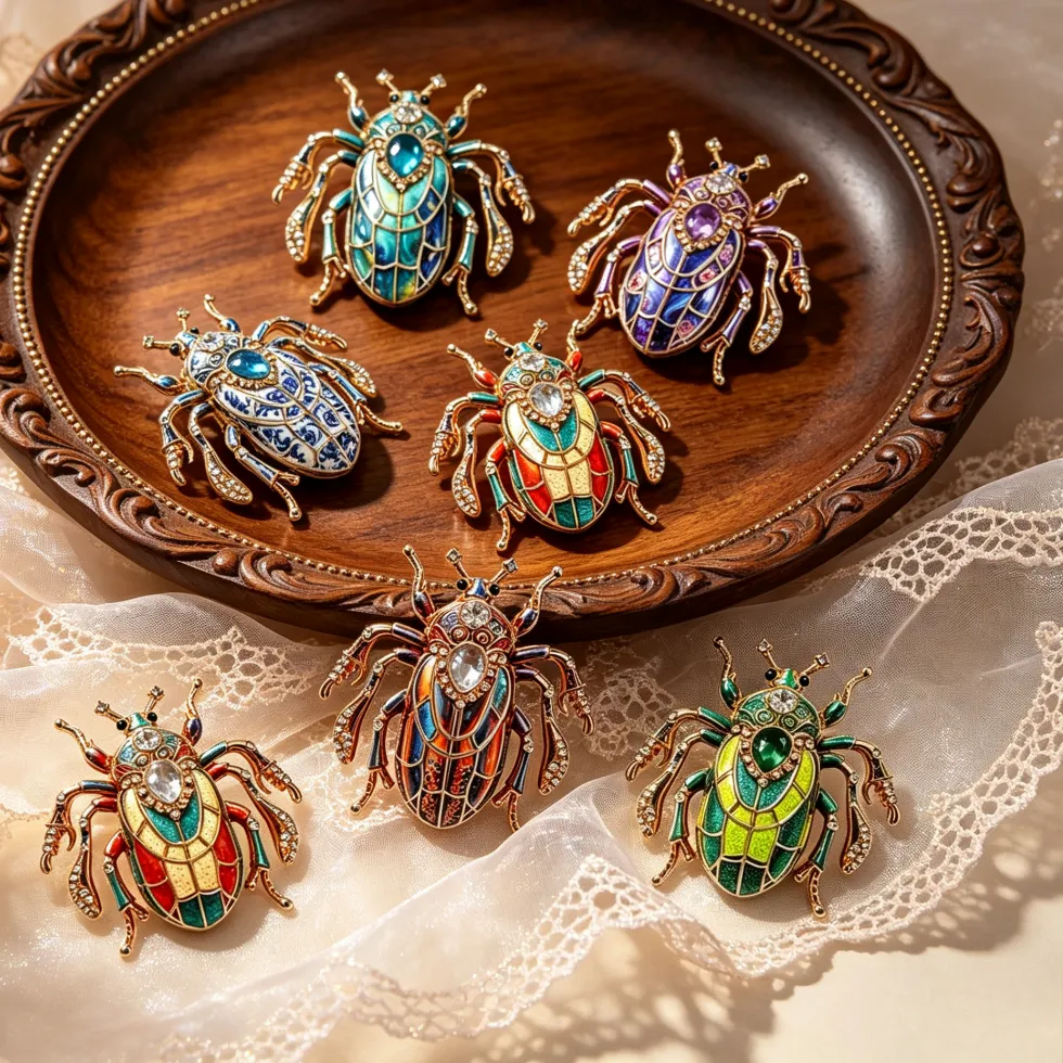 Authentic The Baroque Beetle Talisman A Gold- Plated Amulet Of Fortune And Resilience