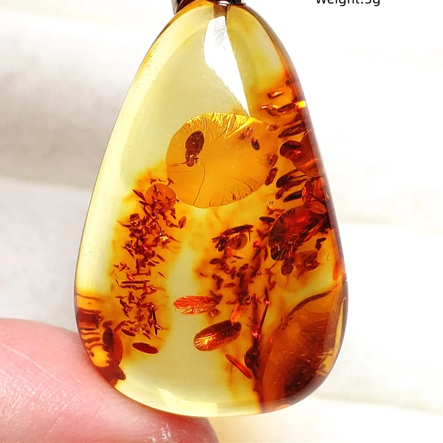 Authentic Tears Of The Sun The Sacred Piebald Amber Drop Talisman