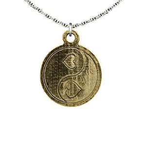Authentic The Eternal Union Golden Amulet Of Dual Harmony