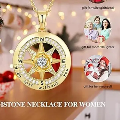 Authentic The Celestial Navigator 18K Gold Plated Compass Talisman