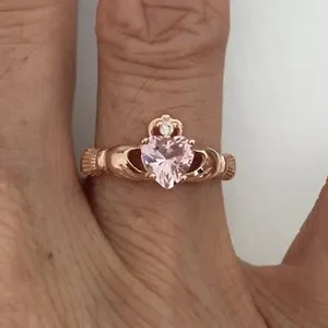 Authentic Talisman Of Eternal Devotion Rose Gold Claddagh Ring