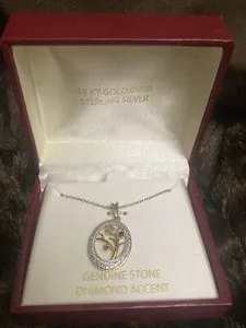 Authentic The Sacred Tree Of Life A Gold- Plated Sterling Silver Pendant
