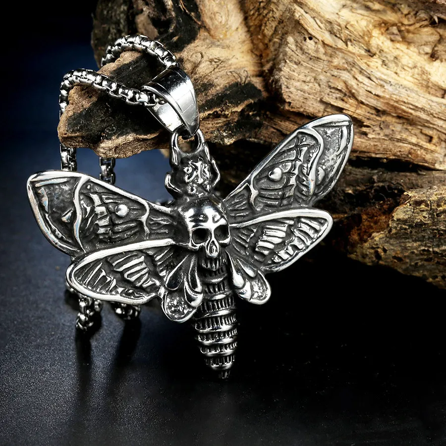 Authentic The Nocturnal Chrysalis Death Head Moth Skull Alchemical Amulet