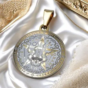Authentic Tetragrammaton Golden Pentacle Shield Of Ancient Protection