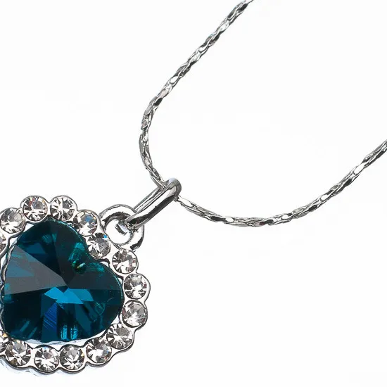Authentic Sacred Heart of Serenity: Blue Topaz Pendant of Inner Peace