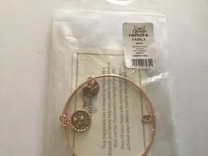 Authentic Chrysalis Niece Expandable Bangle 18K Rose Gold Plated