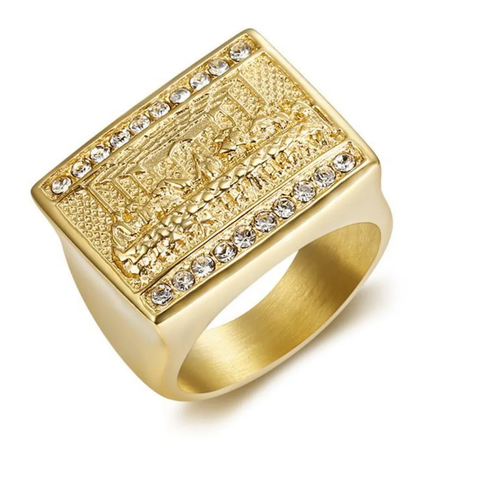Authentic The Sacred Banquet Gold Plated Talisman Ring