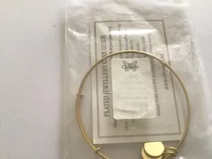 Authentic The Chrysalis Awakening Sacred Gold-Plated Expandable Bangle