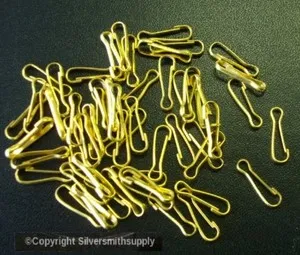 Authentic Jewelry clasps, findings,50 pc lot 13mm gold plated metal lanyard clasps FPC074B