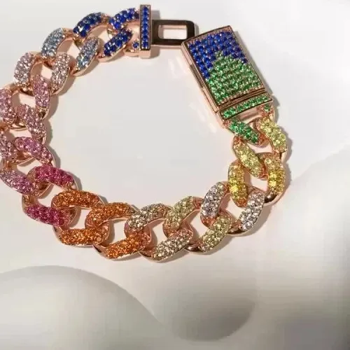 Authentic The Prism of Eternity Cuban Link Bracelet