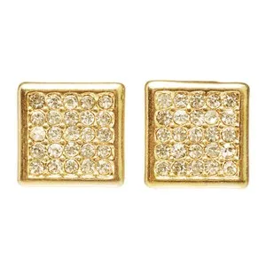 Authentic The Gilded Monolith: Sacred Square Studs of Manifestation