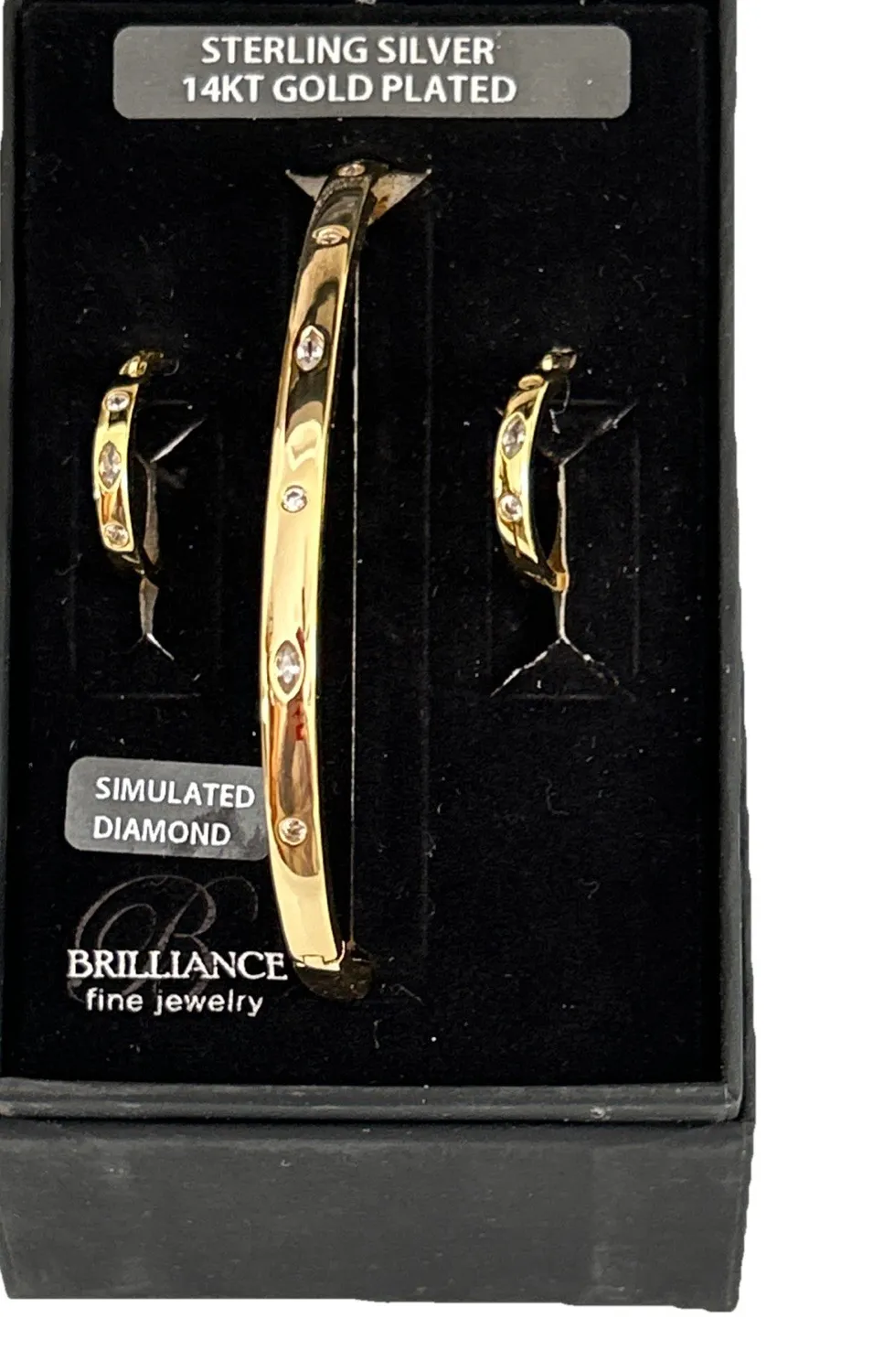 Authentic Celestial Radiance: The Sacred Gold-Plated Bangle and Earring Set
