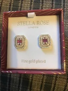 Authentic Stella Rose Celestial Bloom Studs in Radiant Gold