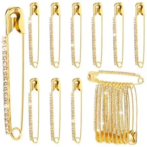 Authentic Radiant Decembrist Sigils Of Protection Gold- Plated Crystal Safety Pins
