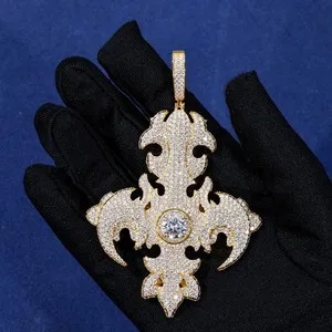 Authentic The Celestial Flame Cross A Gold- Plated Gothic Talisman Of Radiant Protection