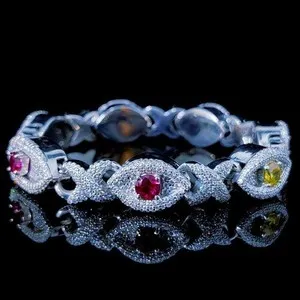 Authentic The Celestial Guardian: 22Ct Moissanite Evil Eye Cuban Link Talisman