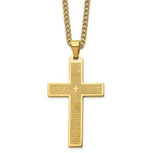 Authentic The Golden Covenant Lord's Prayer Cross Talisman