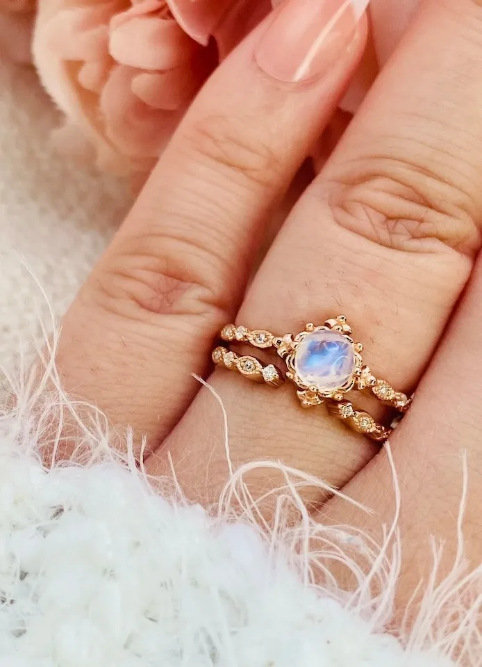 Authentic Ring Of The Ethereal Lunar Tide In Gold- Plated Sterling Silver