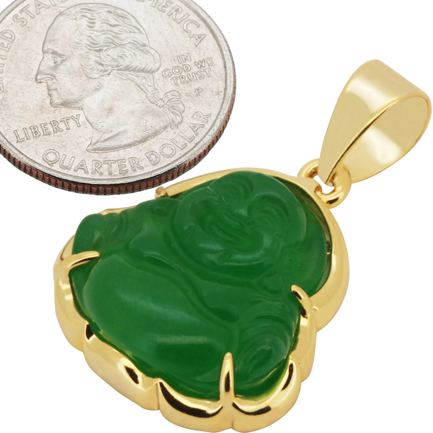 Authentic The Golden Serenity Jade Buddha Talisman
