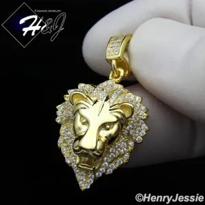 Lionheart Gold- Plated Talisman Sterling Silver Pendant With Icy Cz