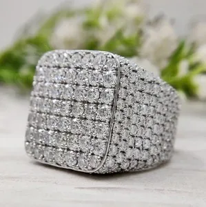 Authentic Radiant Moissanite Celestial Band In 14K White Gold Plating